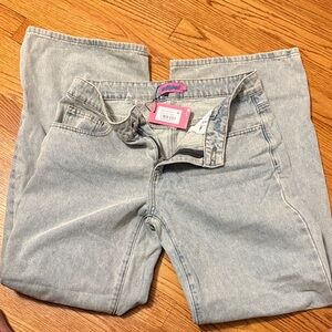 Edikted Light Blue Flare Jeans